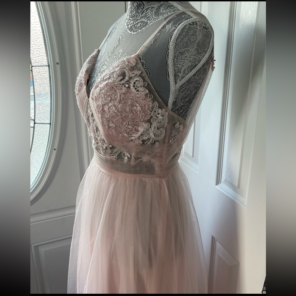 Azazie Soft Pink Dress - Picture 2 of 12